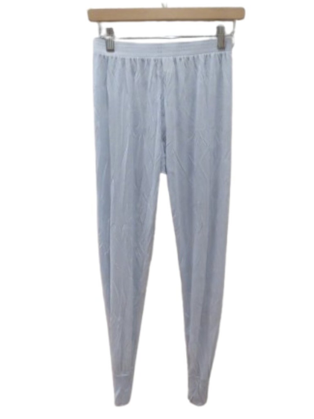 L.L. BEAN 100% Silk Baselayer Underwear Pants Light Pastel Blue Small Outdoor